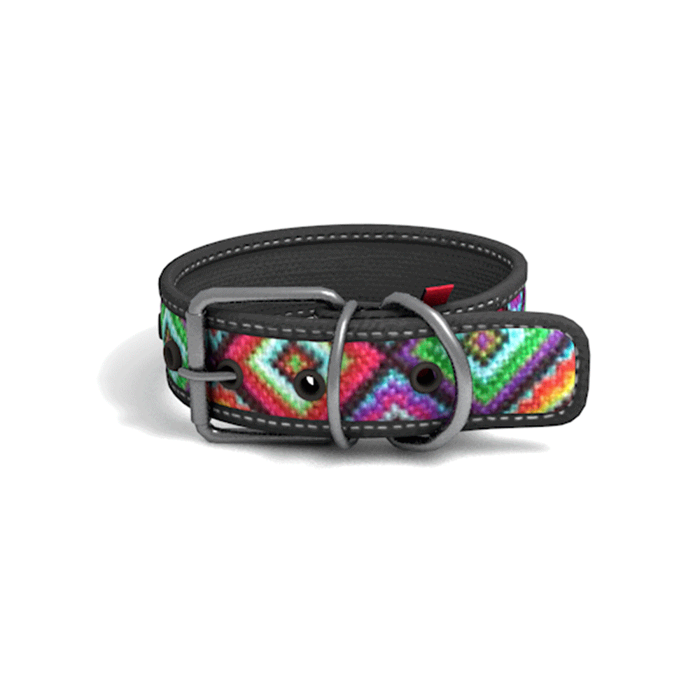Collar para Perro Cool Can Huichol Ojo de Dios Collar para Perro Cool Can Huichol Ojo de Dios